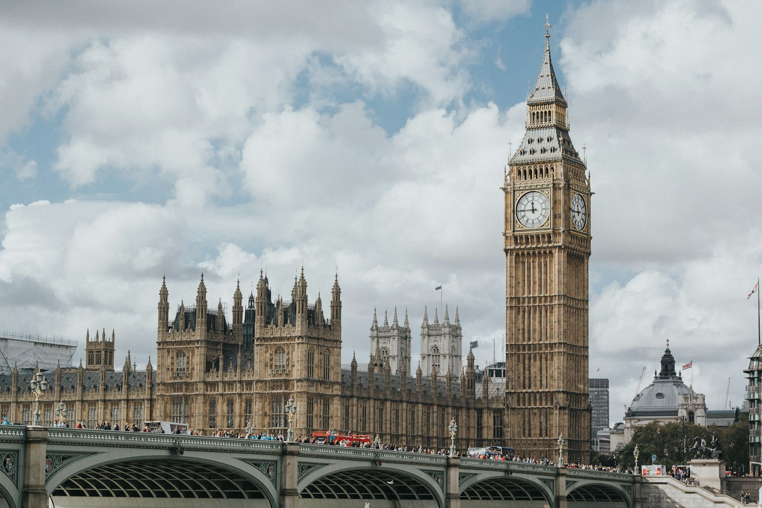 The Houses of Parliament beside the River Thames in London