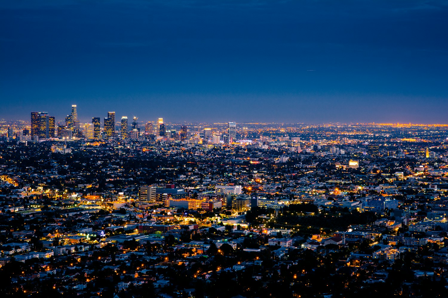 Travel notebook photograph of a city skyline