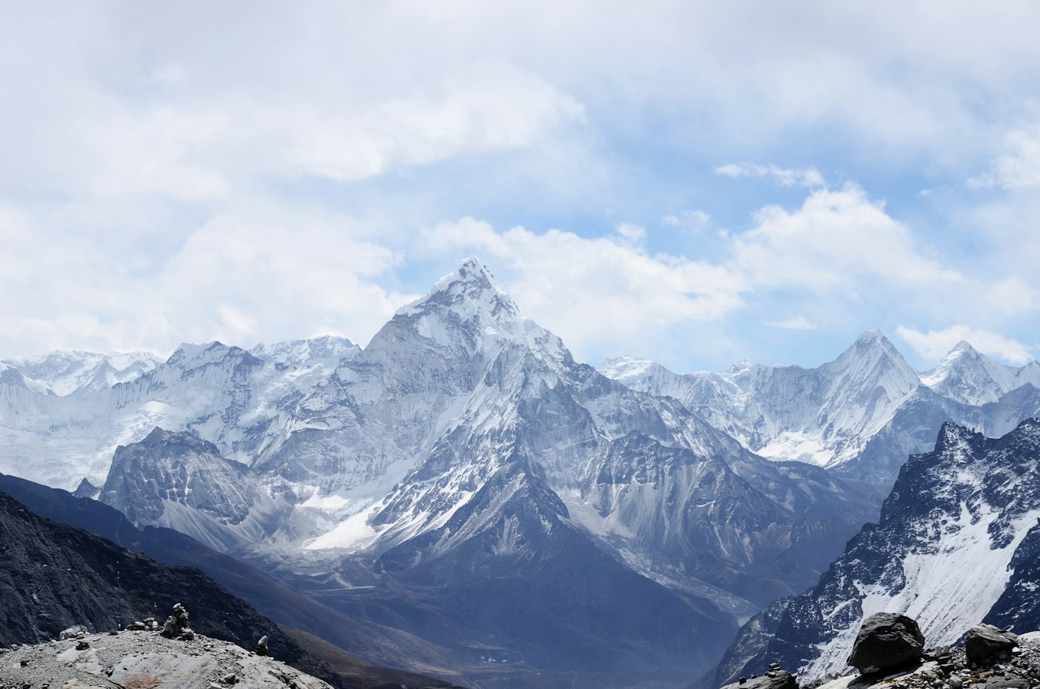 Travel notebook photograph of a mountain landscape