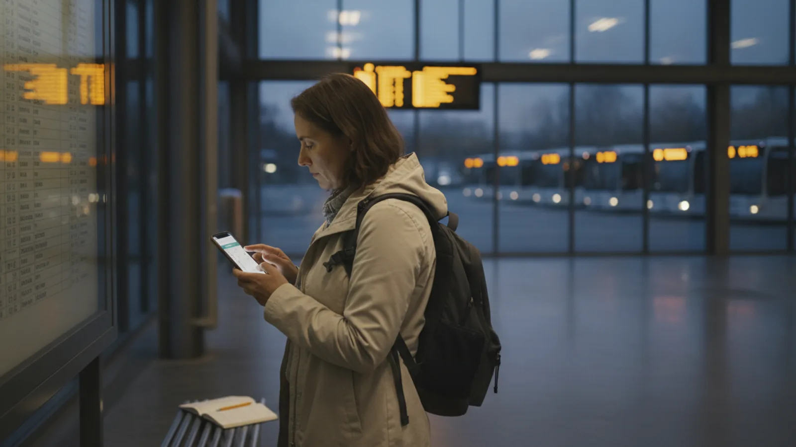 Checking Last Bus Times Before Booking